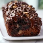 Deliciously moist Chocolate Banana Bread with rich chocolate and ripe bananas