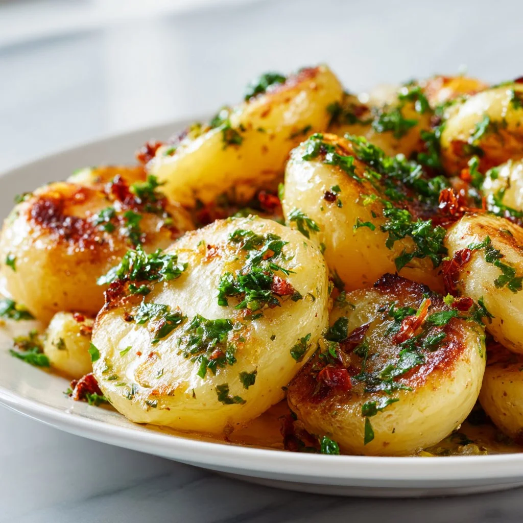 Creamy Garlic Spanish Potatoes