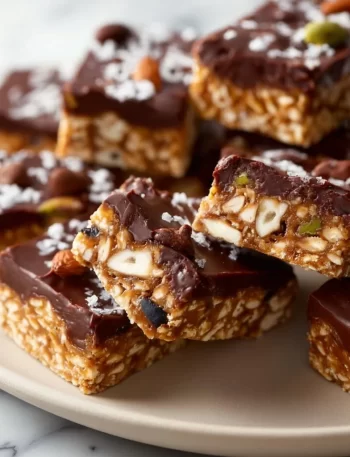 No-bake homemade protein bars made with healthy ingredients