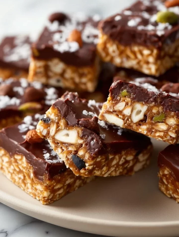 No-bake homemade protein bars made with healthy ingredients