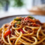 Delicious bowl of Southern Spaghetti, a comforting and easy-to-make dish.