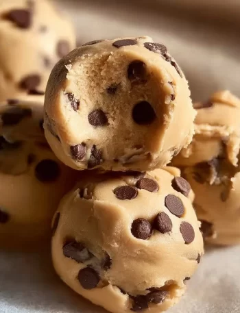 Frozen Greek Yogurt Peanut Butter Bites on a plate with chocolate drizzle