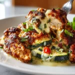 High protein chicken zucchini bake recipe with chicken and zucchini