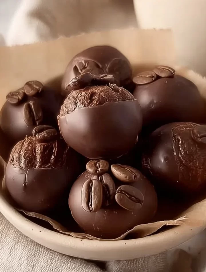 High protein coffee truffles showcasing a delicious treat loaded with protein.