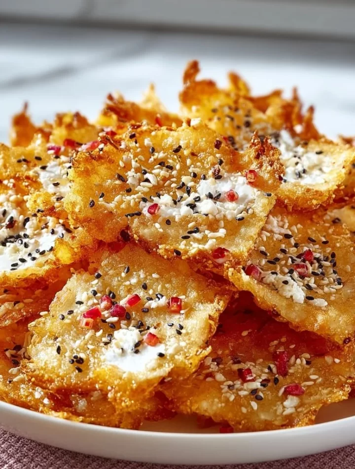High protein cottage cheese chips for a healthy snack option