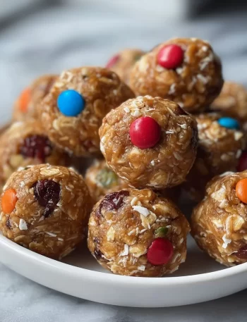 Delicious high protein energy balls made with nuts and seeds for a healthy snack.