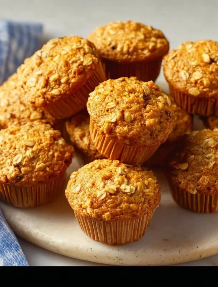 Oil-free carrot cake muffins perfect for a healthy breakfast