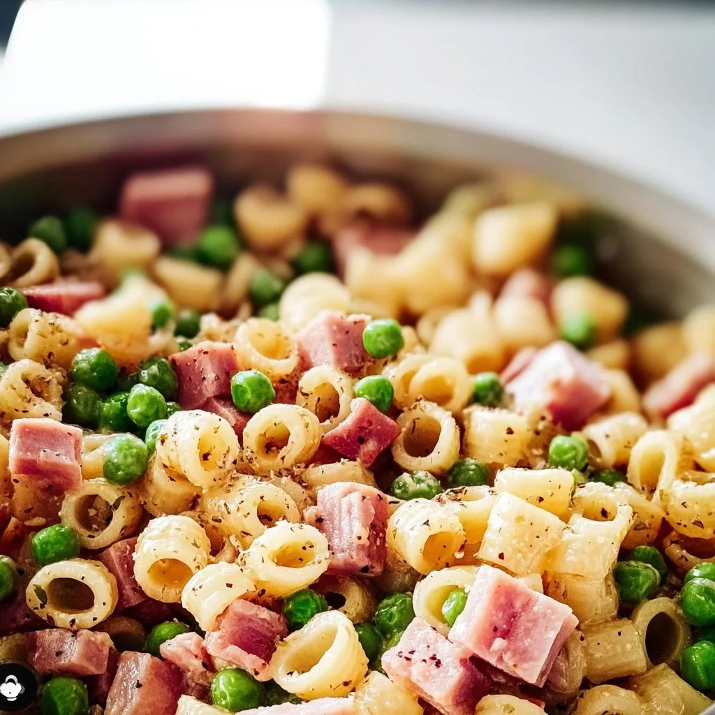Pasta with Peas and Ham