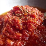 Homemade roasted tomato sauce recipe for canning and preserving