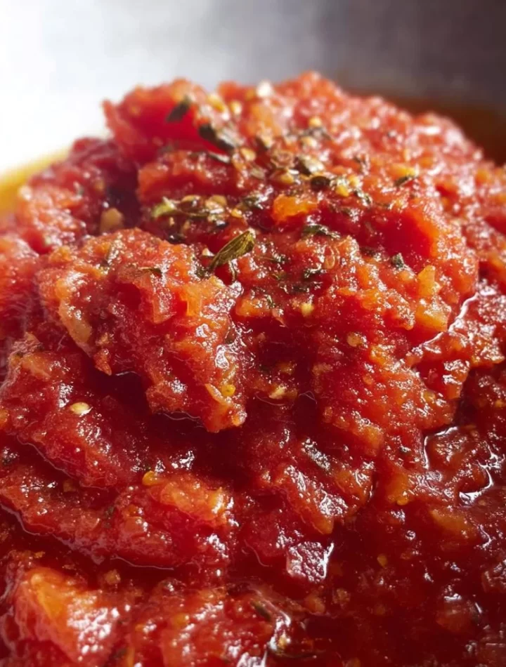 Homemade roasted tomato sauce recipe for canning and preserving