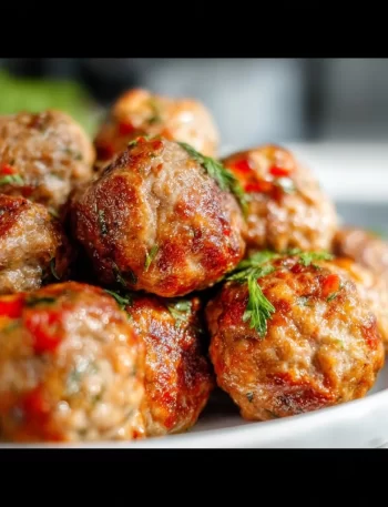 Plate of turkey meatballs for toddlers, nutritious and kid-friendly meal option.