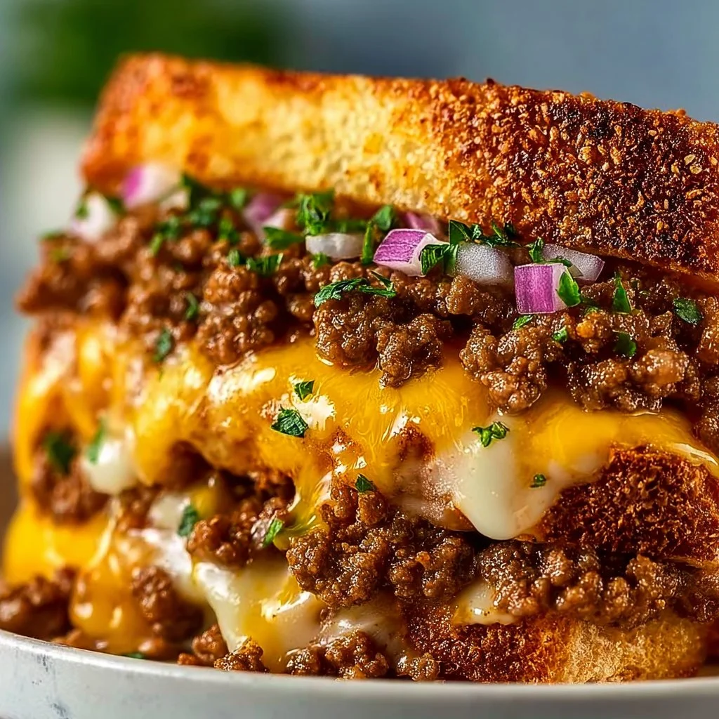 Ultimate Cheesy Ground Beef Melt