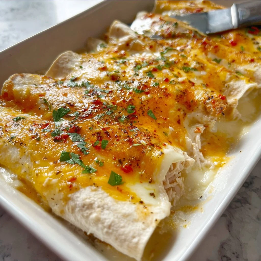 White Chicken Enchiladas