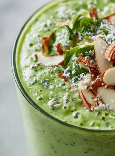 Anti-inflammatory green smoothie recipe for busy moms