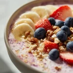 Delicious Glow Up Smoothie filled with fresh fruits and greens for a healthy boost