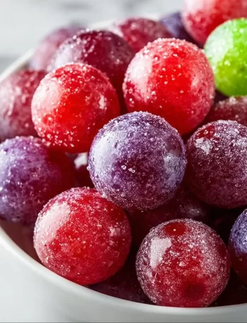 Delicious Kool-Aid Grapes, a colorful and sweet snack for all ages.