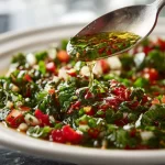 Delicious Lebanese salad dressing showcasing vibrant ingredients and flavors