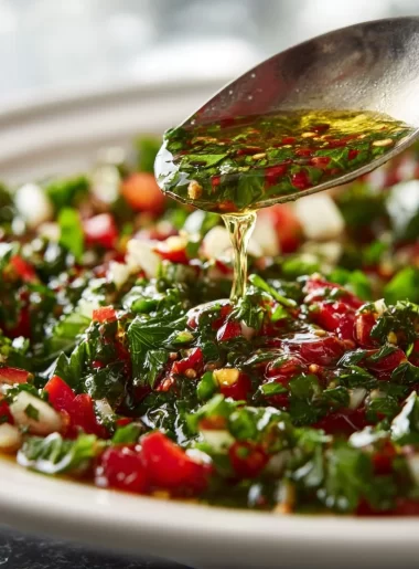 Delicious Lebanese salad dressing showcasing vibrant ingredients and flavors