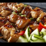Quick and easy hibachi chicken dish served in a one-pan meal.