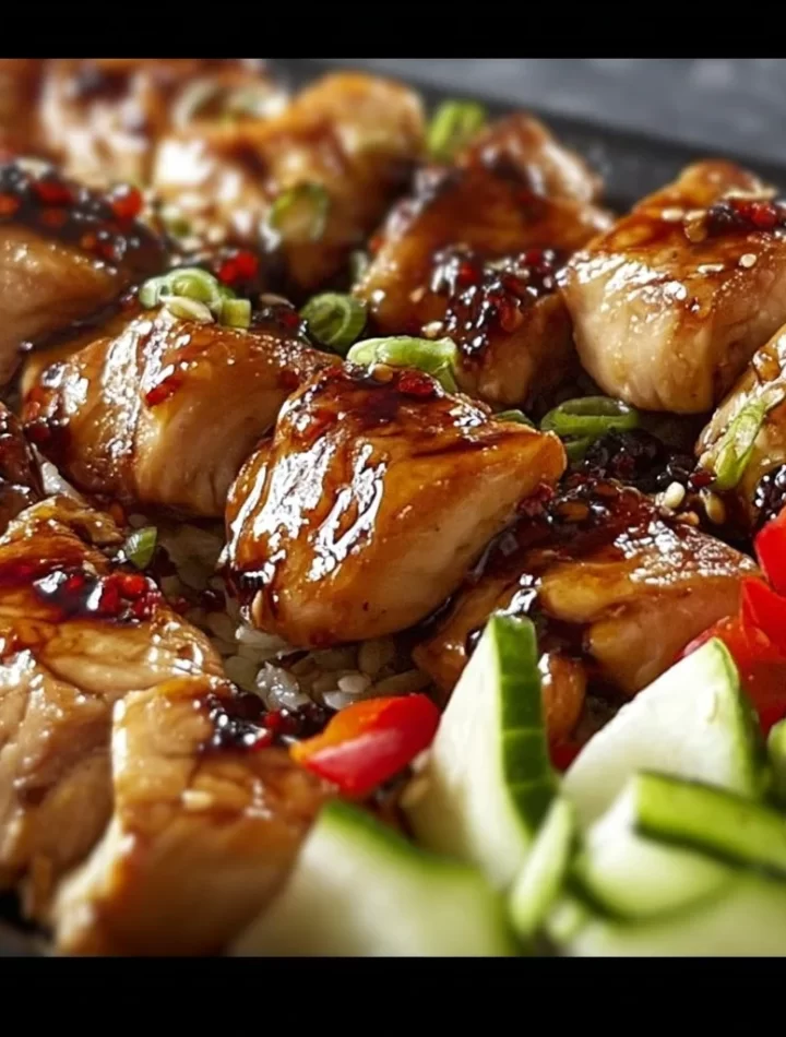 Quick and easy hibachi chicken dish served in a one-pan meal.
