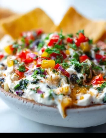 A bowl of refreshing Greek yogurt dip with fresh veggies for summer pool parties.