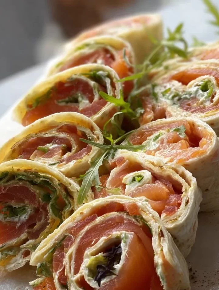 Delicious homemade salmon wraps filled with fresh ingredients and vibrant flavors.