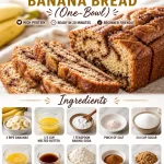 Beginner-friendly one-bowl cinnamon swirl banana bread with ripe bananas