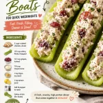 Chicken salad boats served on a plate for quick weeknight dinner