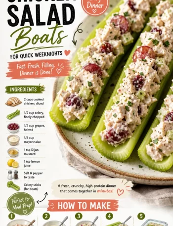 Chicken salad boats served on a plate for quick weeknight dinner