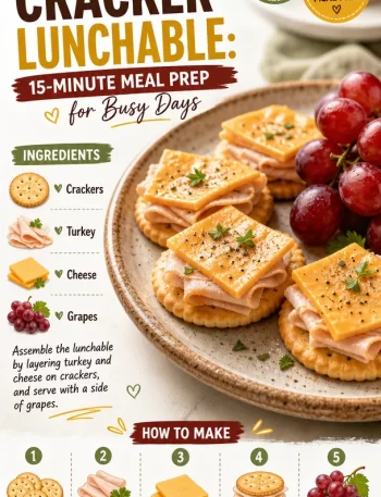 Deluxe cracker lunchable meal prep for busy days