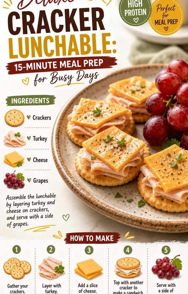 Deluxe cracker lunchable meal prep for busy days
