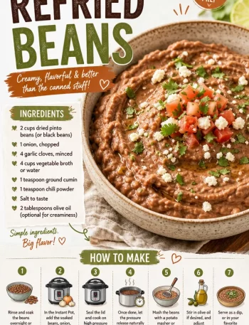 Instant Pot refried beans served in a bowl, garnished with cilantro.