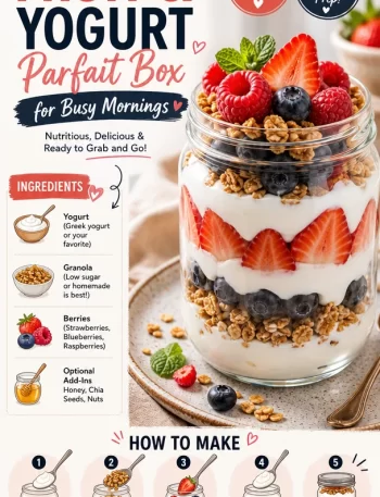Meal-Prep Fruit & Yogurt Parfait Box for healthy breakfast options