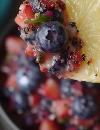 Blender blueberry salsa recipe for quick and delicious summer meals