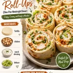 Delicious Minute Chicken Ranch Roll-Ups served as a quick dinner option.