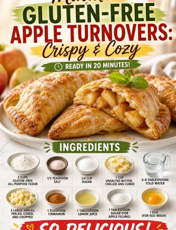 Delicious gluten-free apple turnovers on a plate, crispy and ready to enjoy.