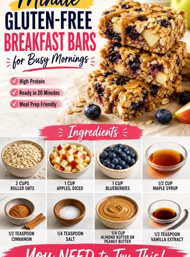 Quick gluten-free breakfast bars for easy and healthy mornings