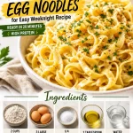 Delicious bowl of minute gluten-free egg noodles ready for a weeknight recipe