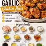 Delicious Minute Honey Garlic Chicken Bites served on a plate