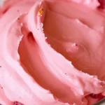 Creamy raspberry mousse dessert made with five ingredients, no baking required.