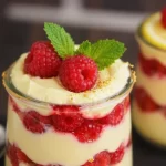No-Bake Lemon Raspberry Fluff Dessert