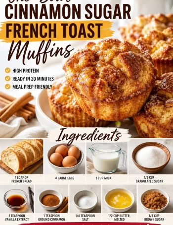 One-bowl cinnamon sugar muffins served on a plate with a dusting of cinnamon sugar