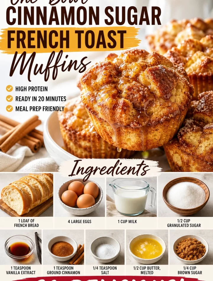 One-bowl cinnamon sugar muffins served on a plate with a dusting of cinnamon sugar
