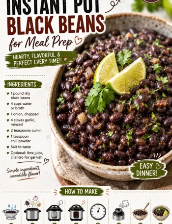 One-Pot Instant Pot black beans recipe for quick meal prep