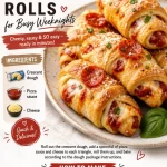 Delicious Pizza Crescent Rolls served on a plate, perfect for busy weeknights.