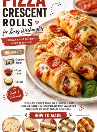 Delicious Pizza Crescent Rolls served on a plate, perfect for busy weeknights.