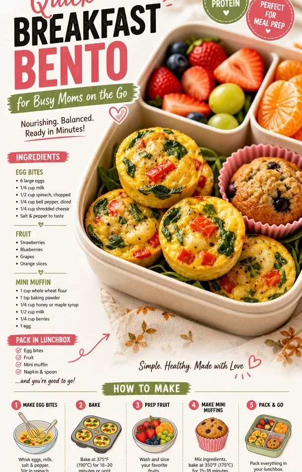Quick breakfast bento ideas for busy moms on the go