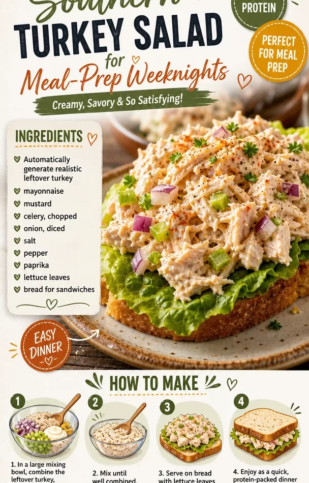 Southern Turkey Salad meal-prep for busy weeknights