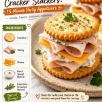Turkey Ranch Cracker Stackers appetizer for parties