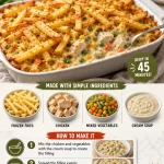 Delicious French Fry Chicken Pot Pie served in a rustic dish